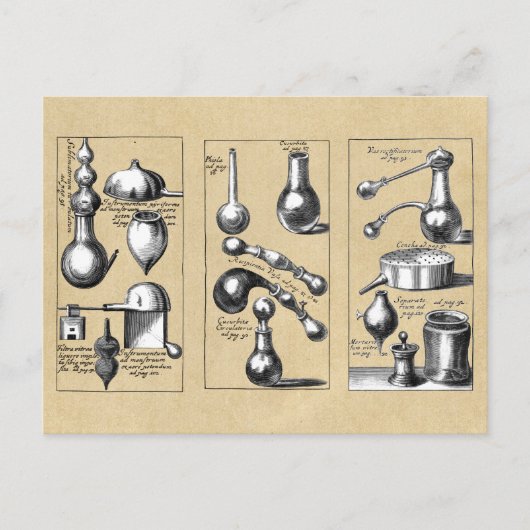 Alchemy Laboratory Mortar and Pestle Postkarte (Vorderseite)