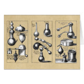 Alchemy Labrador Beakers and Tools Note Card (Vorderseite (Horizontal))