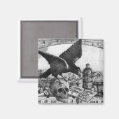Alchemy Labrador Crow and Skull Magnete Magnet (Vorderseite/Rückseite)