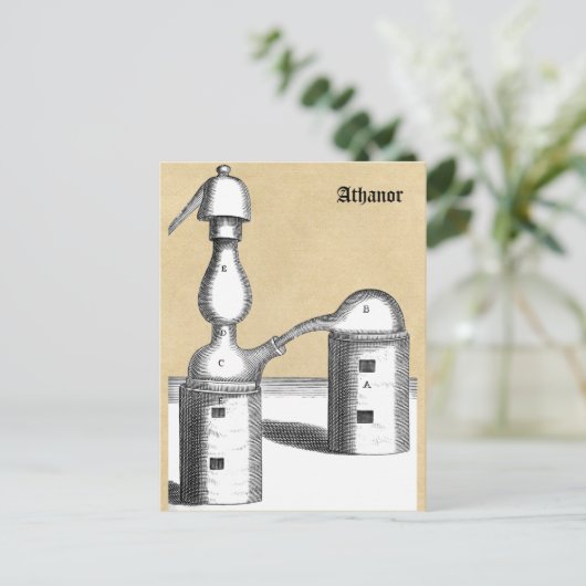 Alchemy Magic Athanor Furnace Postkarte (Stehend Vorderseite)