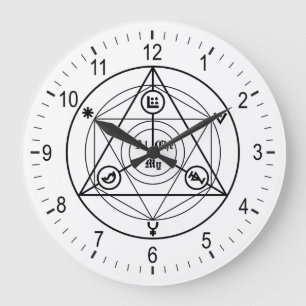 Alchemy Manifesto Große Wanduhr