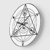 Alchemy Manifesto Große Wanduhr (Winkel)