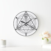 Alchemy Manifesto Große Wanduhr (Zuhause)