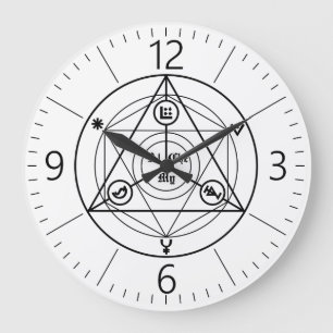 Alchemy Manifesto Große Wanduhr