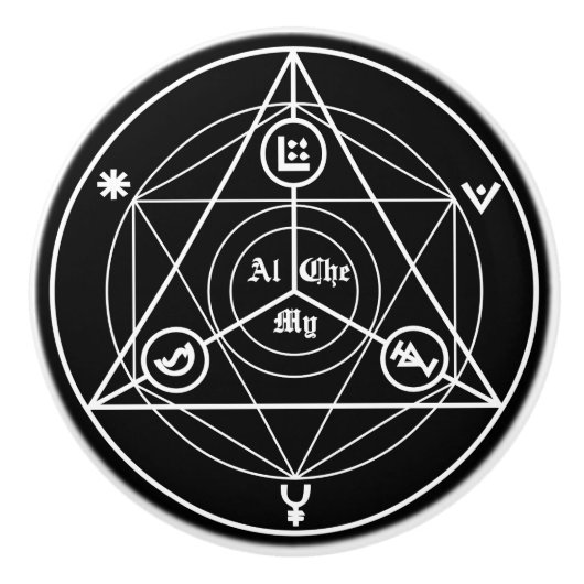 Alchemy Manifesto Keramikknauf (Vorderseite)