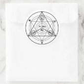 Alchemy Manifesto Runder Aufkleber (Tasche)