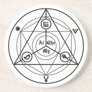 Alchemy Manifesto Sandstein Untersetzer