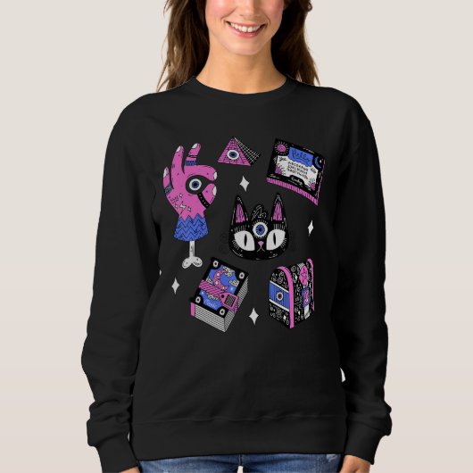 Alchemy Occult Hexe Wizard Mystic Magic 1 Sweatshirt (Vorderseite)