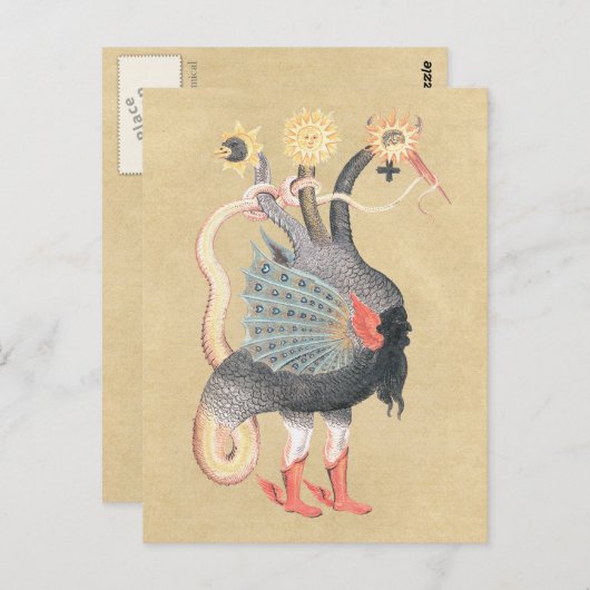 Alchemy Python Dragon Color Postkarte (Vorne/Hinten)