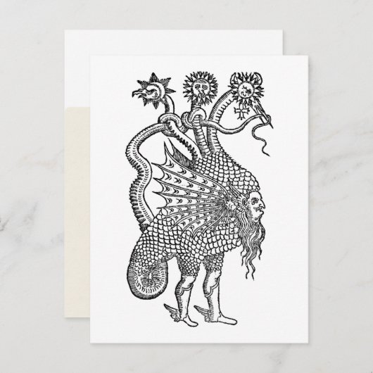 Alchemy Serpent Symbol Postkarte (Vorne/Hinten)