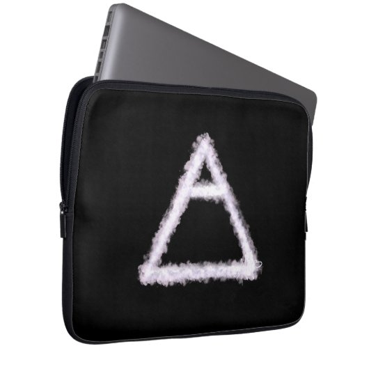 Alchemy-Symbol für Breezy Air Element Laptopschutzhülle (Vorne Rechts)