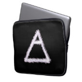 Alchemy-Symbol für Breezy Air Element Laptopschutzhülle (Vorderseite Links)