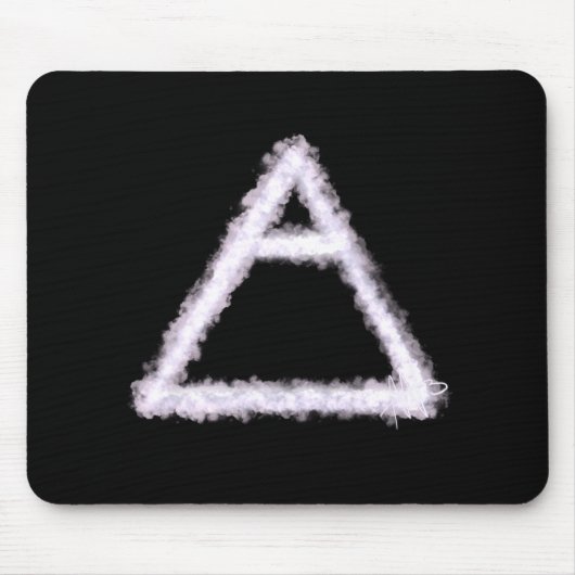 Alchemy-Symbol für Breezy Air Element Mousepad (Vorne)