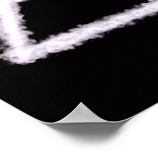 Alchemy-Symbol für Breezy Air Element Poster (Ecke)