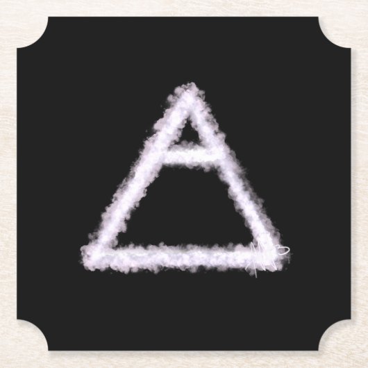 Alchemy-Symbol für Breezy Air Element Untersetzer (Vorderseite)