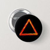 Alchemy-Symbol für das Blazing-Feuerelement Button (Vorne & Hinten)