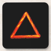 Alchemy-Symbol für das Blazing-Feuerelement Getränkeuntersetzer (Vorderseite)