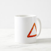 Alchemy-Symbol für das Blazing-Feuerelement Kaffeetasse (VorderseiteRechts)