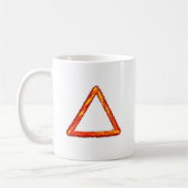 Alchemy-Symbol für das Blazing-Feuerelement Kaffeetasse (Links)