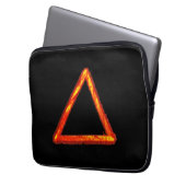 Alchemy-Symbol für das Blazing-Feuerelement Laptopschutzhülle (Vorderseite Links)