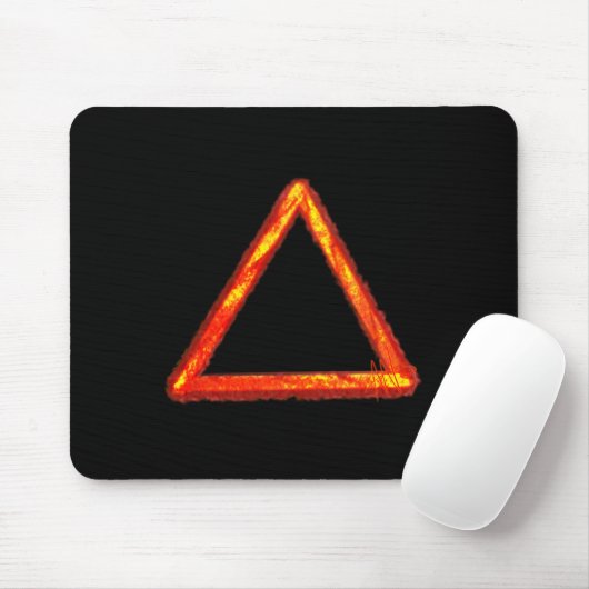 Alchemy-Symbol für das Blazing-Feuerelement Mousepad (Mit Mouse)