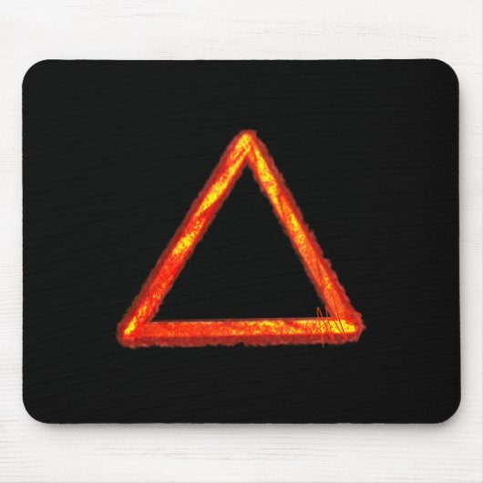Alchemy-Symbol für das Blazing-Feuerelement Mousepad (Vorne)