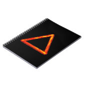 Alchemy-Symbol für das Blazing-Feuerelement Notizblock (Linke Seite)