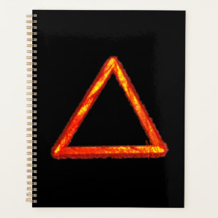 Alchemy-Symbol für das Blazing-Feuerelement Planer