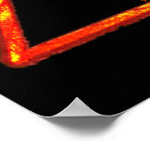 Alchemy-Symbol für das Blazing-Feuerelement Poster (Ecke)