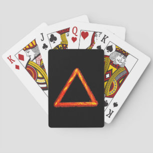 Alchemy-Symbol für das Blazing-Feuerelement Spielkarten