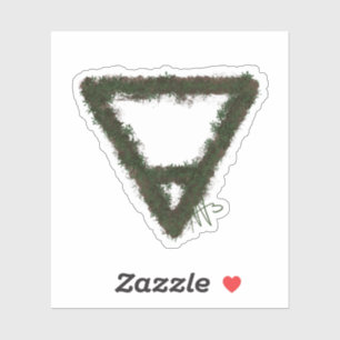 Alchemy-Symbol für Rocky Earth-Element Aufkleber