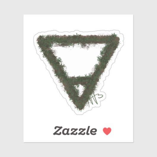 Alchemy-Symbol für Rocky Earth-Element Aufkleber (Blatt)