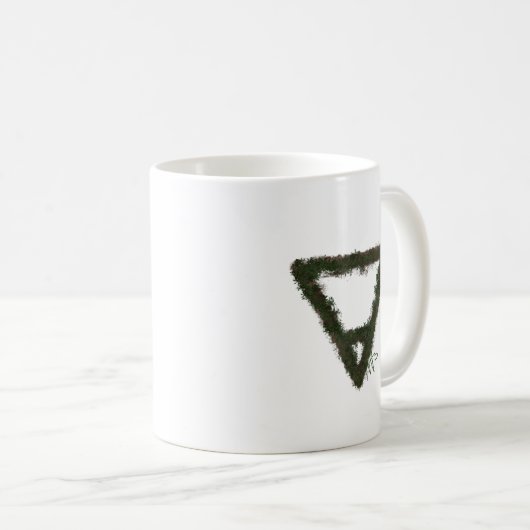 Alchemy-Symbol für Rocky Earth-Element Kaffeetasse (VorderseiteRechts)