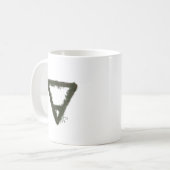 Alchemy-Symbol für Rocky Earth-Element Kaffeetasse (Vorderseite Links)