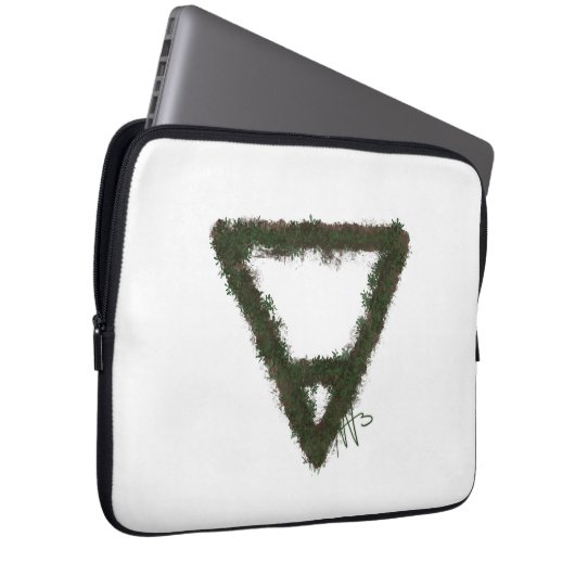 Alchemy-Symbol für Rocky Earth-Element Laptopschutzhülle (Vorne Rechts)