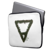 Alchemy-Symbol für Rocky Earth-Element Laptopschutzhülle (Vorderseite Links)