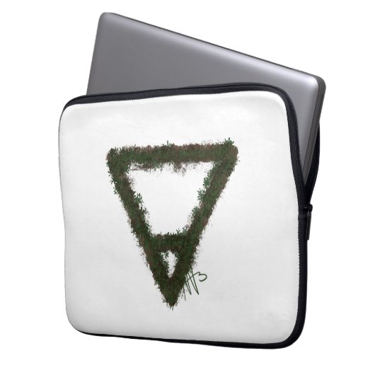 Alchemy-Symbol für Rocky Earth-Element Laptopschutzhülle (Vorderseite Links)