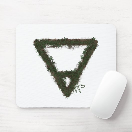 Alchemy-Symbol für Rocky Earth-Element Mousepad (Mit Mouse)