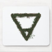 Alchemy-Symbol für Rocky Earth-Element Mousepad (Vorne)