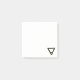 Alchemy-Symbol für Rocky Earth-Element Post-it Klebezettel