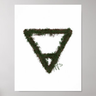 Alchemy-Symbol für Rocky Earth-Element Poster