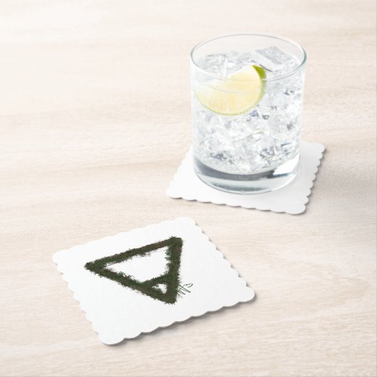 Alchemy-Symbol für Rocky Earth-Element Untersetzer (Vor Ort)