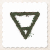 Alchemy-Symbol für Rocky Earth-Element Untersetzer (Vorderseite)