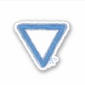 Alchemy-Symbol für Wavy Water Element Aufkleber (Vorderseite)