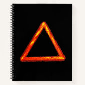 Alchemy-Symbol-Spirale des Feuerelements Notizblock (Vorderseite)