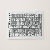 Alchemy Table (Symbole für mittelalterliche Chemie Puzzle (Horizontal)