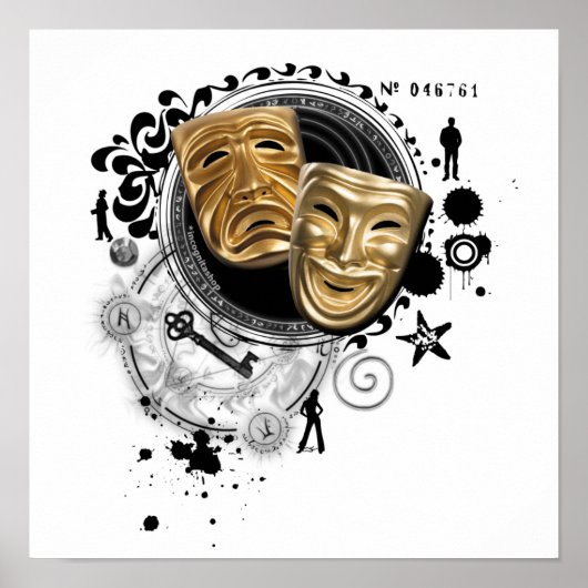 Alchimie der Schauspiel-Drama-Masken Poster (Vorne)