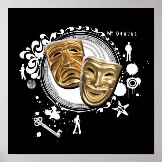 Alchimie der Schauspiel-Drama-Masken Poster (Vorne)