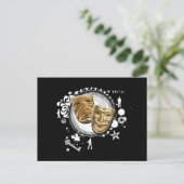 Alchimie der Schauspiel-Drama-Masken Postkarte (Stehend Vorderseite)