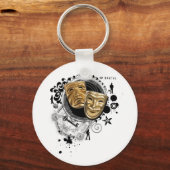 Alchimie der Schauspiel-Drama-Masken Schlüsselanhänger (Vorderseite)